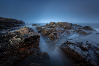Картинка природа побережье камни скалы небо море