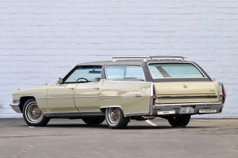 обоя cadillac fleetwood sixty special station wagon by detroit sunroof 1972, автомобили, cadillac, fleetwood, sixty, special, station, wagon, detroit, sunroof, 1972