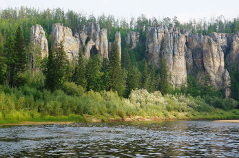 Картинка lena+pillars природа реки озера горы скалы пейзаж лес lena pillars река