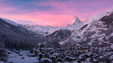 Картинка города -+пейзажи швейцария церматт
