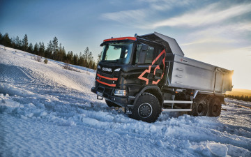 Картинка 2020+scania+g500+xt автомобили scania грузовик зима 4k g500 xt самосвал lkw грузовой транспорт