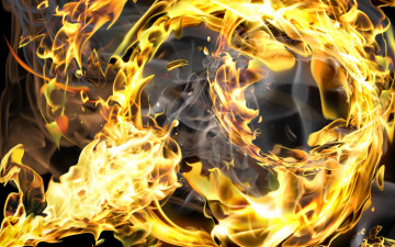 Картинка 3д+графика абстракция+ abstract пламя огонь