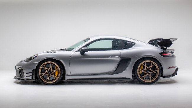 Обои картинки фото friedrich performance porsche 718 cayman gt4 rs 2024, автомобили, porsche, friedrich, performance, тюнинг, 718, cayman, gt4, rs, 2024, прoфиль, супeркар