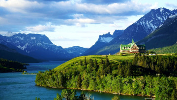 Картинка prince+of+wales+hotel waterton+lakes alberta города -+здания +дома prince of wales hotel waterton lakes