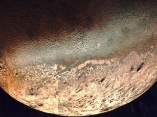 Картинка тритон самый большой спутник нептуна космос спутники