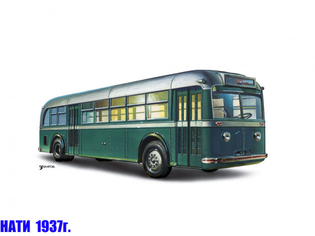 Обои картинки фото nati, 1937, автомобили, автобусы