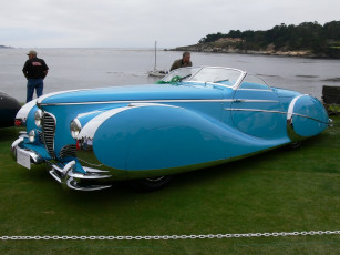 Картинка 1949 delahaye 175 saoutchik coupe автомобили классика