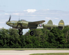 Картинка авиация боевые самолёты p-38+lightning