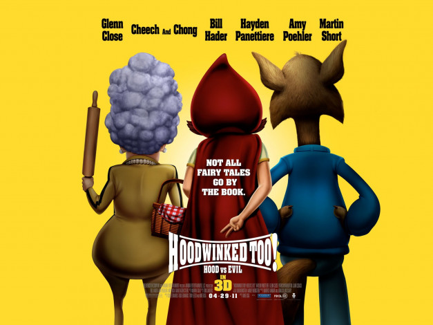 Обои картинки фото красная, шапка, против, зла, мультфильмы, hoodwinked, too, hood, vs, evil