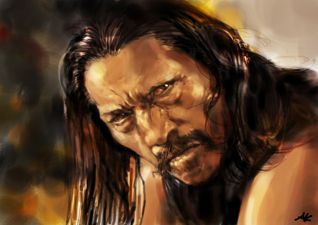 Обои картинки фото danny, trejo, рисованные, люди