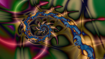 Картинка 3д графика fractal фракталы птица природа