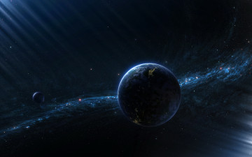 Картинка космос арт звезды планеты