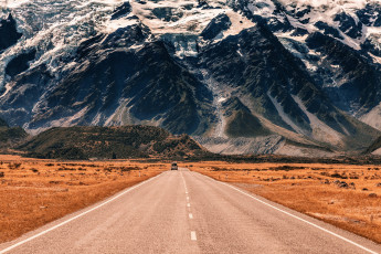Картинка природа дороги дорога на фоне гор