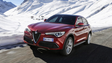 Картинка alfa+romeo+stelvio+2018 автомобили alfa+romeo stelvio alfa romeo зима снег 2018