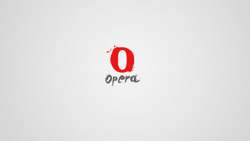 Картинка компьютеры opera логотип фон