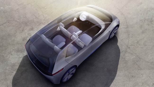 Обои картинки фото volkswagen i d concept 2016, автомобили, 3д, volkswagen, i, d, concept, 2016