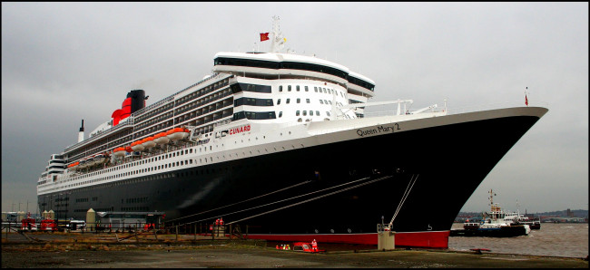 Обои картинки фото queen mary 2, корабли, лайнеры, круиз, лайнер