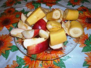 Картинка еда бананы яблоки