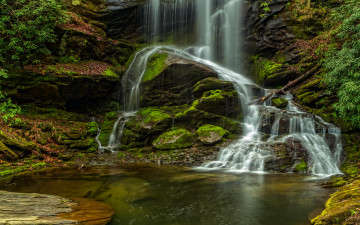Картинка природа водопады камни река водопад