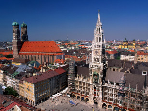 Картинка мюнхен города панорамы