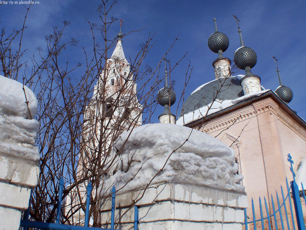 Обои картинки фото галич, зима, церковь, василия, великого, города, православные, церкви, монастыри