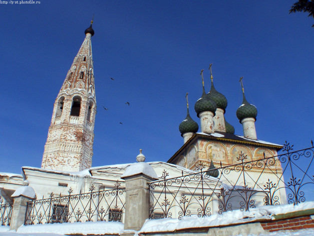 Обои картинки фото нерехта, зима, церковь, богоявления, города, православные, церкви, монастыри