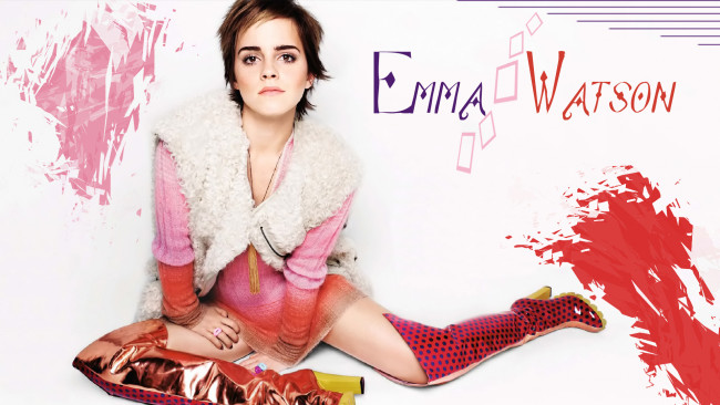 Обои картинки фото Emma Watson, девушки