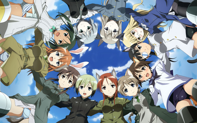 Обои картинки фото аниме, strike, witches