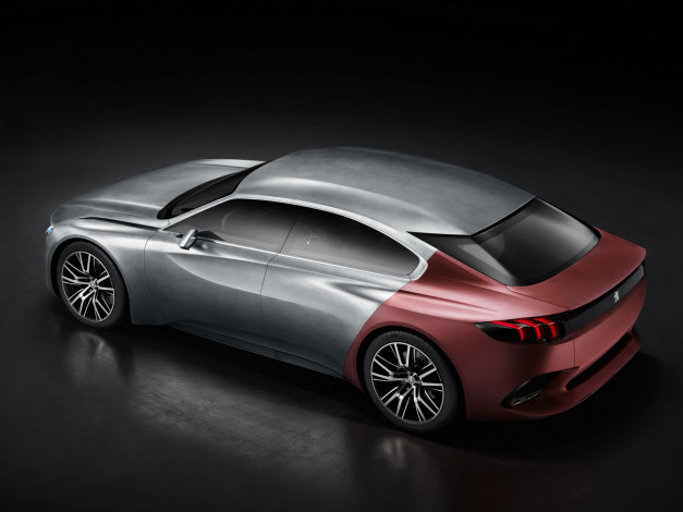 Обои картинки фото автомобили, 3д, 2014г, concept, exalt, peugeot