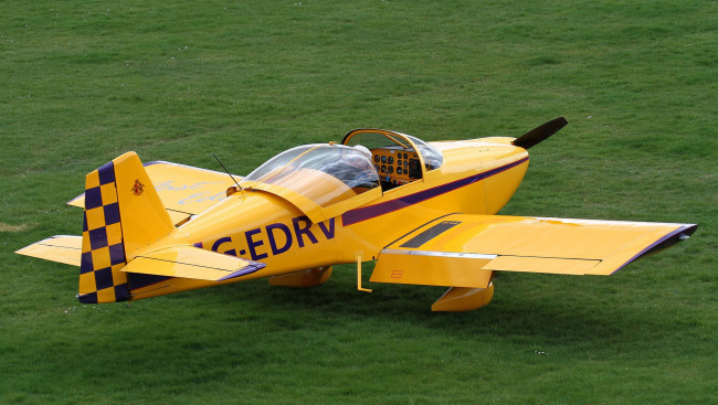 Обои картинки фото van`s rv-6a, авиация, лёгкие и одномоторные самолёты, поле, самолёт