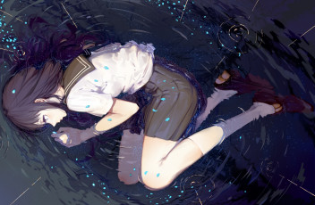 Картинка аниме hyouka взгляд фон девушка