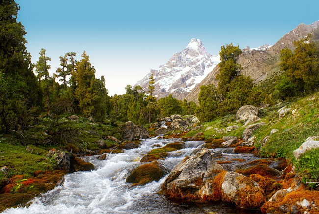 Обои картинки фото природа, реки, озера, алаудины, река, пасруд, таджикистан, фанские, горы