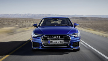 Картинка audi+a6+avant+2019 автомобили audi a6 avant blue 2019