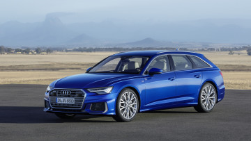 Картинка audi+a6+avant+2019 автомобили audi a6 avant 2019 blue