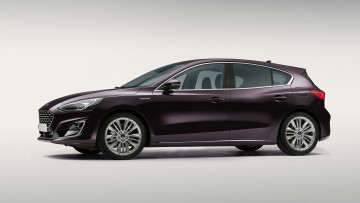 обоя ford focus hatchback vignale 2019, автомобили, ford, hatchback, focus, vignale, 2019, фиолетовый