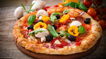 Картинка еда пицца итальянская