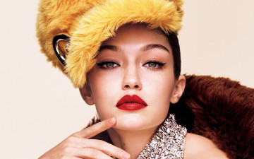 обоя девушки, gigi hadid, шапка