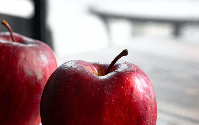 Обои картинки фото еда, яблоки, макро