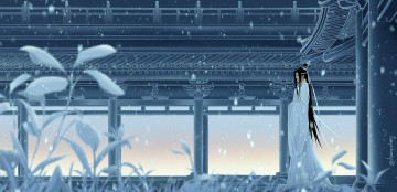 Картинка аниме mo+dao+zu+shi лань дворец зима