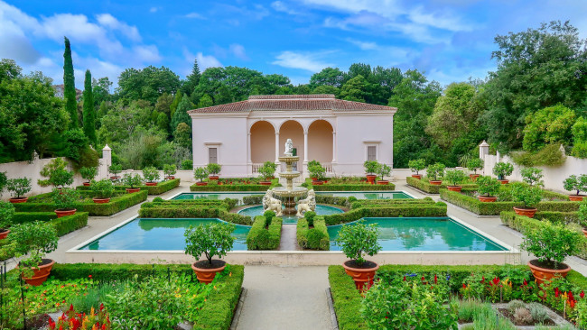 Обои картинки фото hamilton gardens, new zealand, города, - здания,  дома, hamilton, gardens, new, zealand