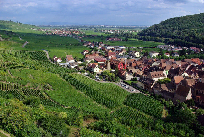 Обои картинки фото kaysersberg, alsace, france, города, - панорамы