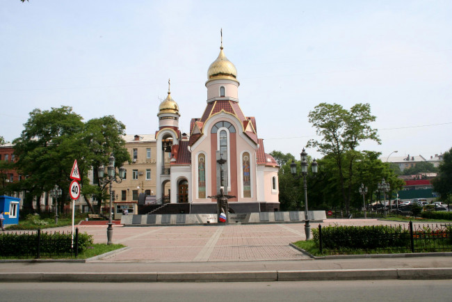 Обои картинки фото владивосток, храм, города, православные, церкви, монастыри