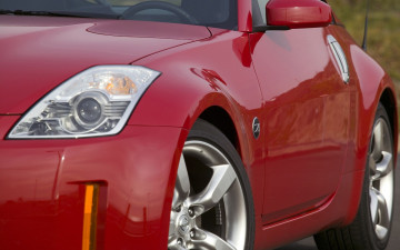 обоя nissan, 350z, автомобили, фрагменты, автомобиля