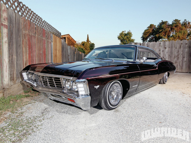 Обои картинки фото 1967, chevrolet, impala, ss, автомобили