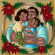 Картинка мультфильмы the princess and frog семья цветы