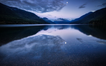 Картинка природа реки озера ночь озеро горы