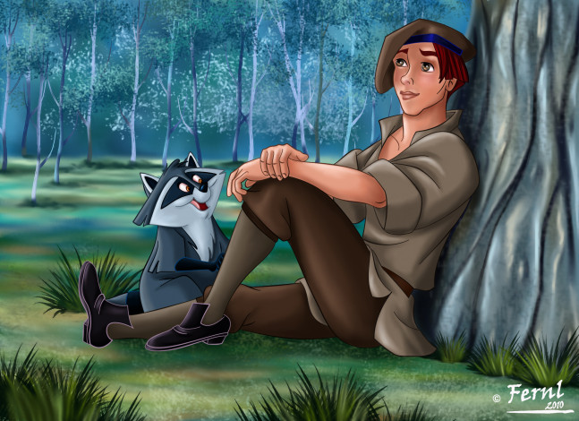 Обои картинки фото мультфильмы, pocahontas, мальчик