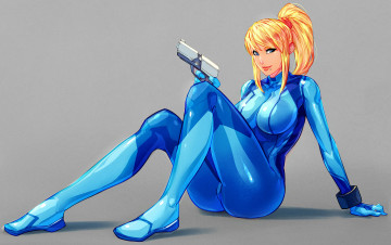 Картинка рисованное комиксы фон девушка пистолет униформа взгляд