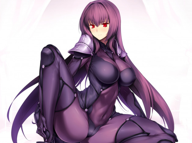 Обои картинки фото аниме, fate, stay night, scathach