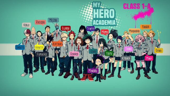 Обои картинки фото аниме, boku no hero academia, моя, геройская, акадеимя